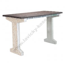 Betónový stôl typ V/Y - recykl plast<br> <small>(stabilný do zeme)</small>