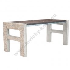 Betónový stôl typ L - recykl plast<br> <small>(mobilný)</small>